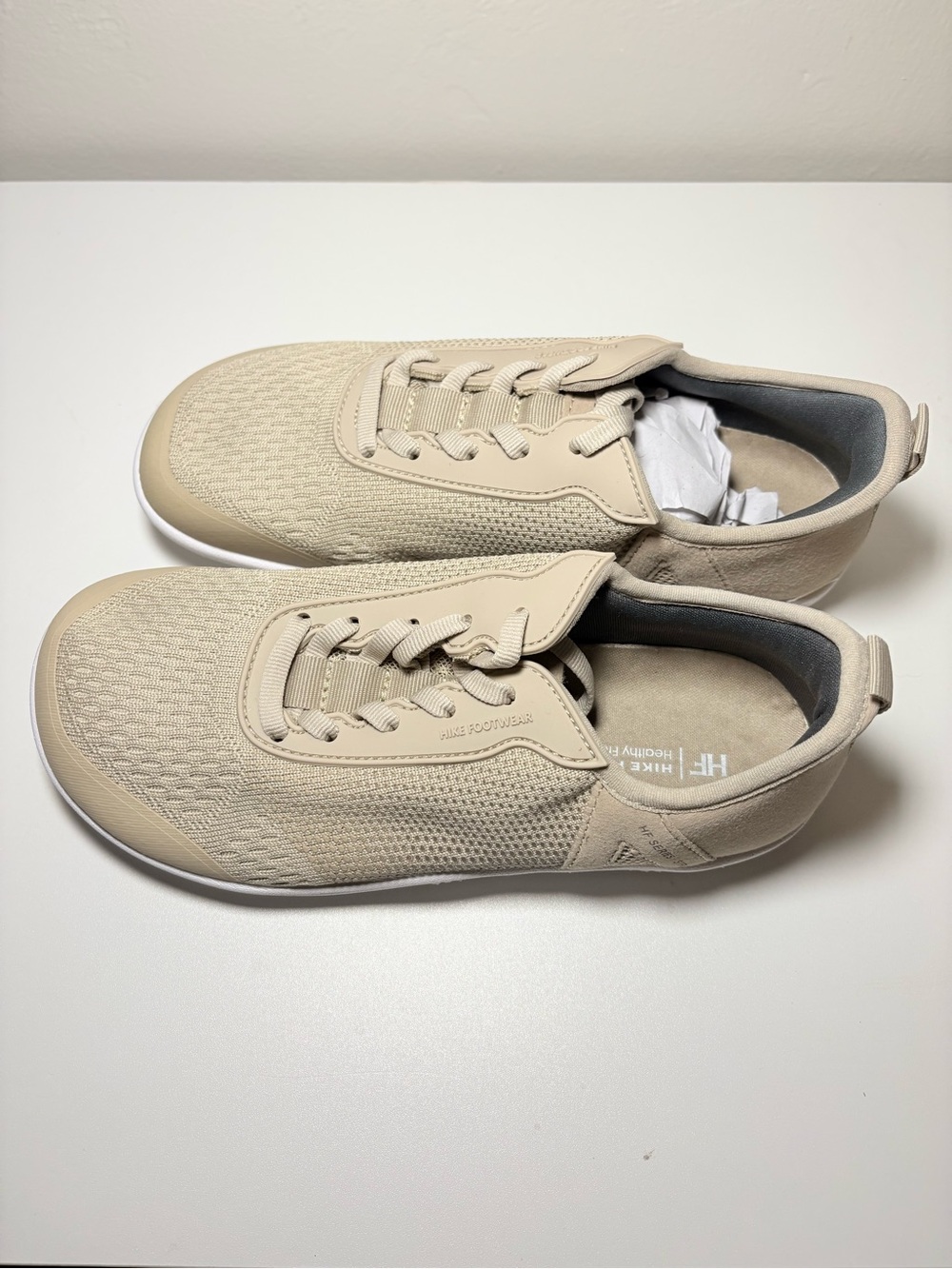 HIKE Footwear HF STRIDE Beige Sneakers Size 36 Barefoot Shoes NWT New